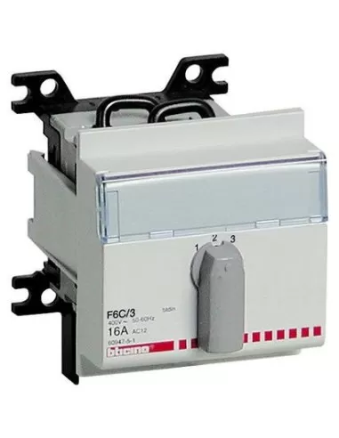 Bticino btdin - 2-position zero switch f6c//3 modular din35 din rail